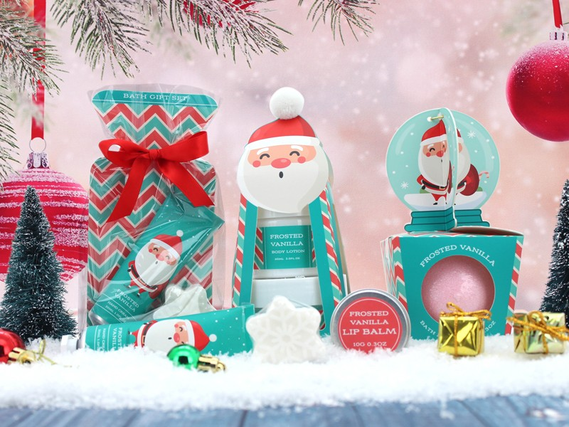 ¿Qué tal enviar un juego de bombas de baño como regalo de Navidad?