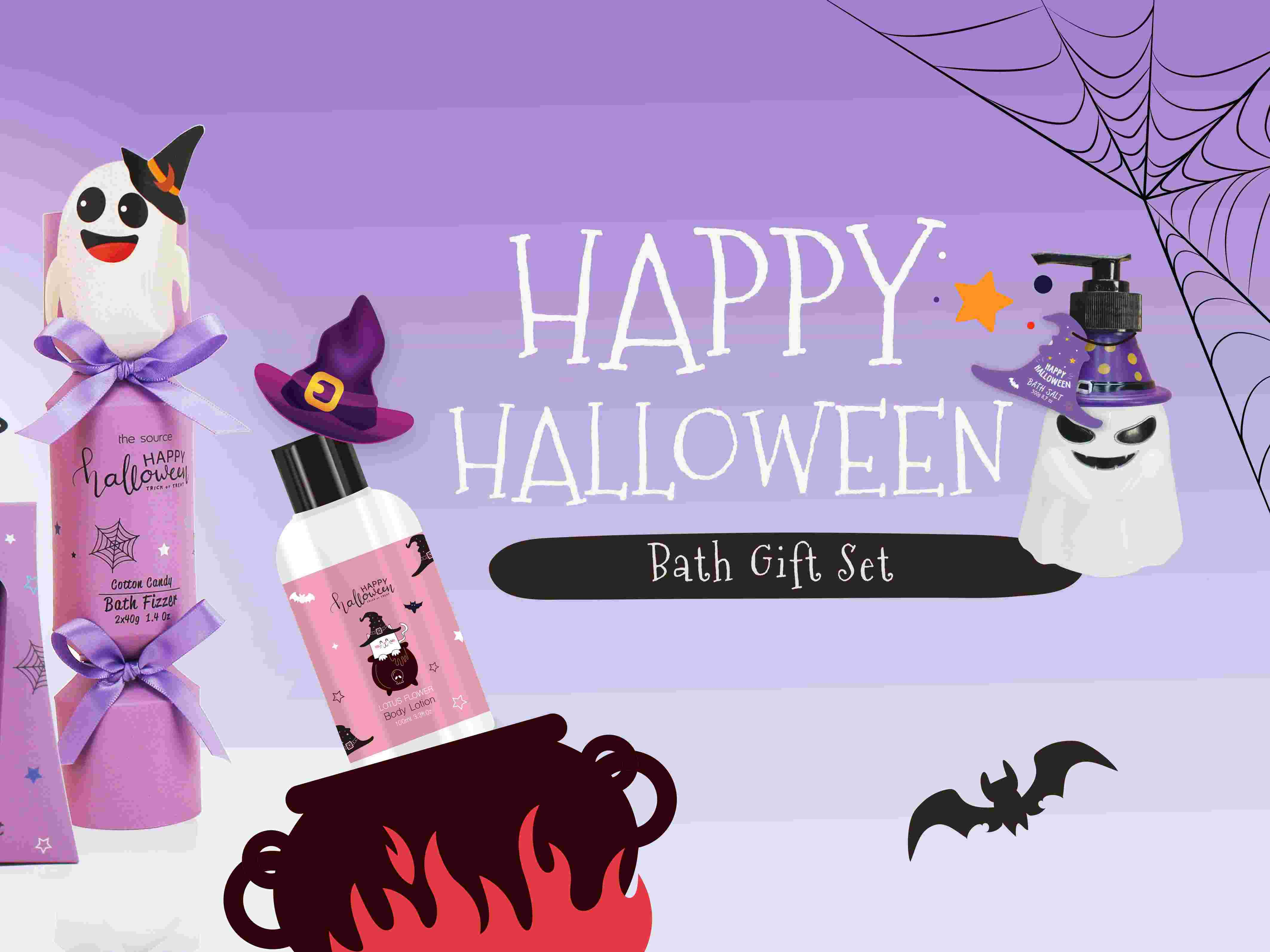 ¿Qué hace que un juego de regalo para baño tenga la temática de Halloween?