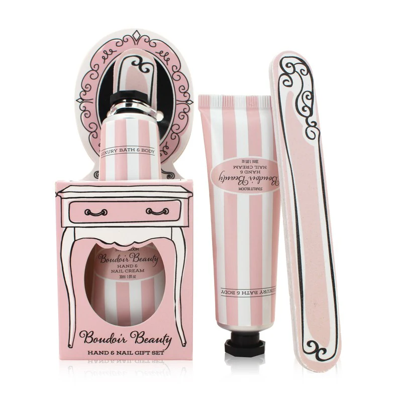 Set de crema de manos y lima de uñas