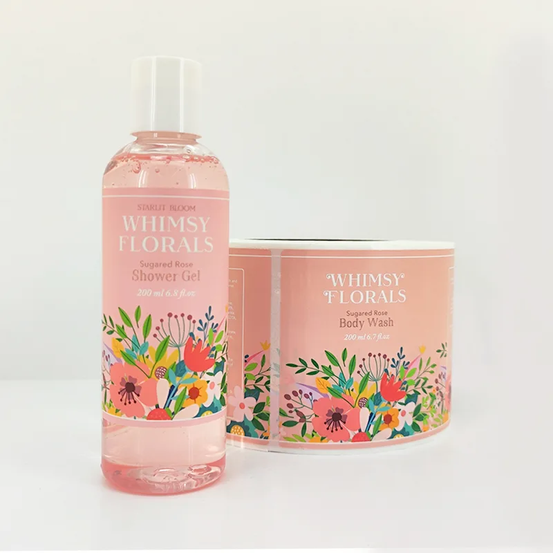 Etiquetas para botellas cosméticas