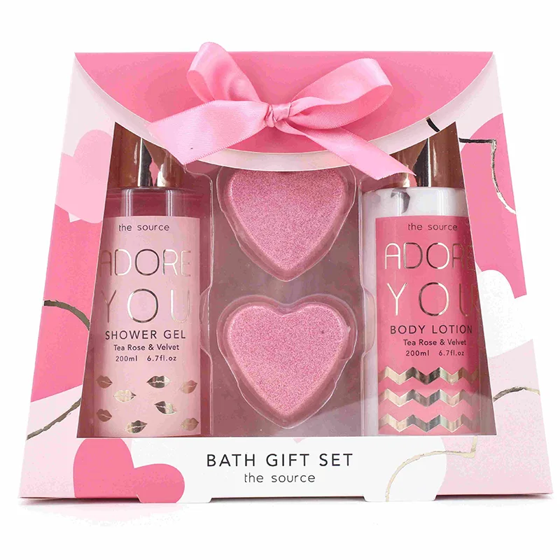 Set de regalo de baño de San Valentín