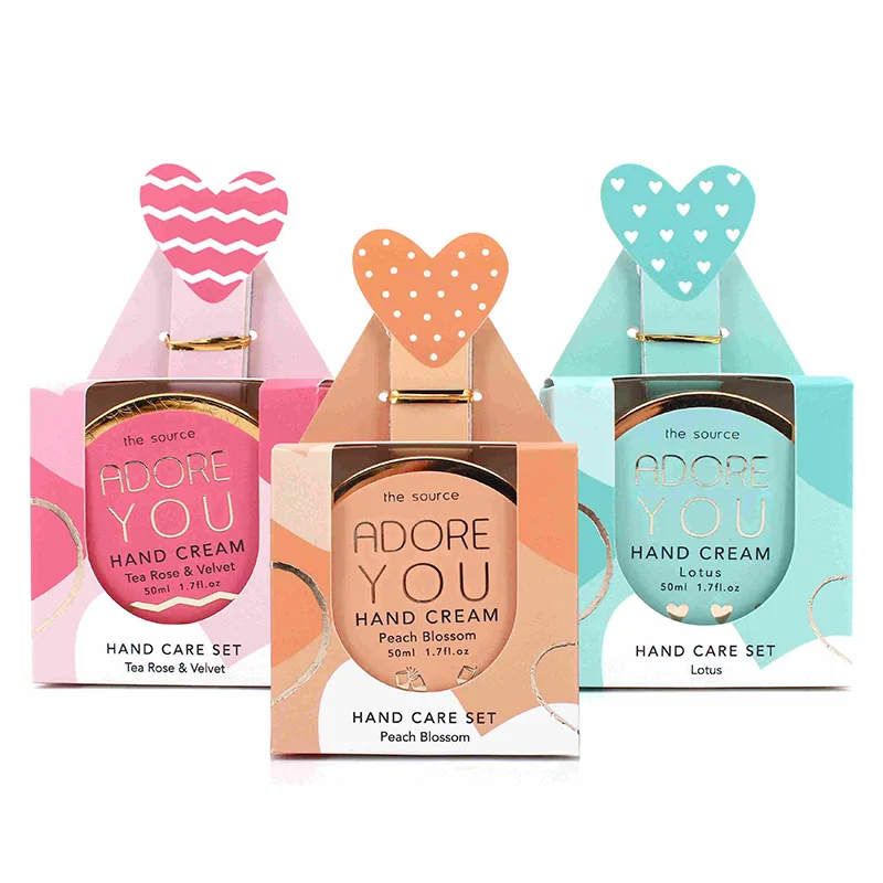 Set de regalo de crema de manos de San Valentín